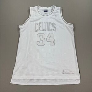 Vintage Paul Pierce NBA‎ Boston Celtics #34 Reebok Jersey XL Off White
